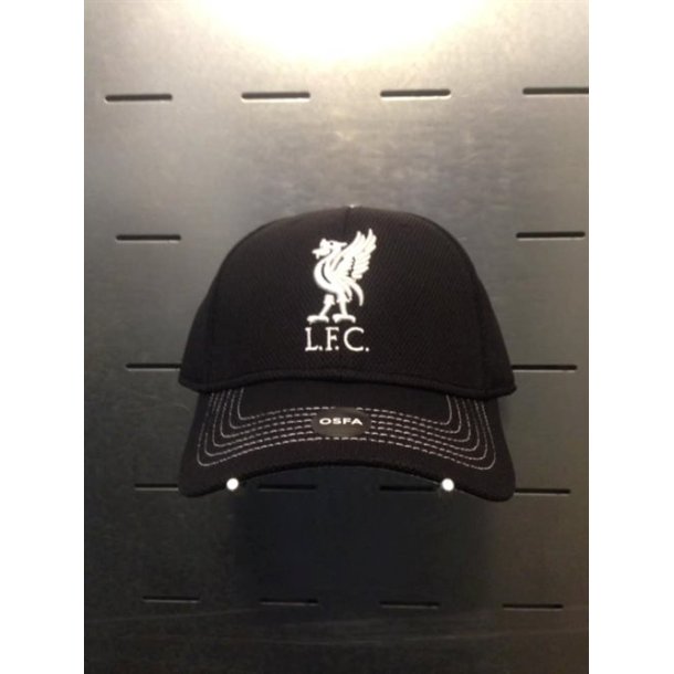 Liverpool cap Liverbird mrket sort cap / hvid Liverbird