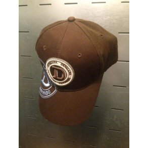Cap Denmark med stort broderi Robin Ruth god kvalitet / Brun