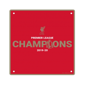 Liverpool metalskilt CHAMPIONS 2019-20 / Rd