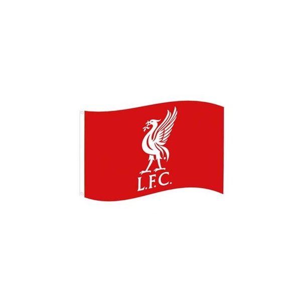 Liverpool flag Hvid Liverbird L.F.C 