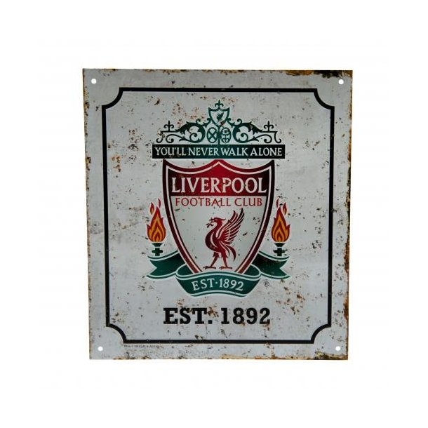 Liverpool ESTABLISHED 1892 metal skilt