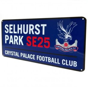 Crystal Palace Selhurst Park Street sign i metal farvet