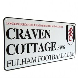 Fulham Craven Cottage street sign