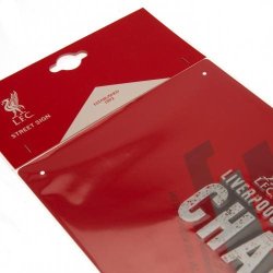 Liverpool klubskilt i metal Champions of Europe