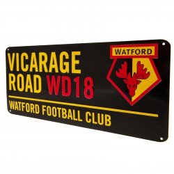 Watford metal street sign farvet
