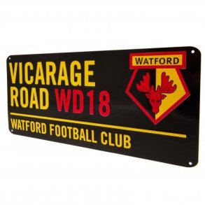 Watford metal street sign farvet