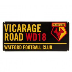 Watford metal street sign farvet