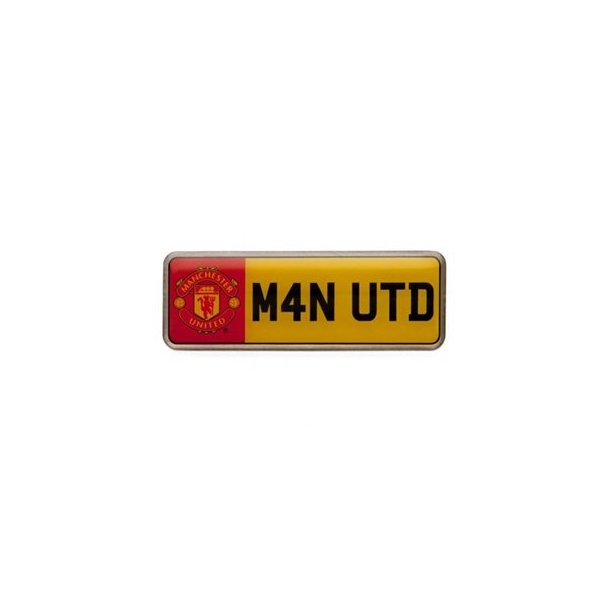 Manchester United nummerplade pin
