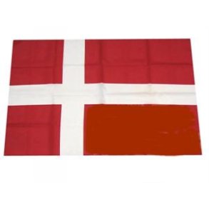 Dannebrog 90 x 150 cm. med to *jer*