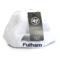 Fulham cap (hvid) med klubmrket