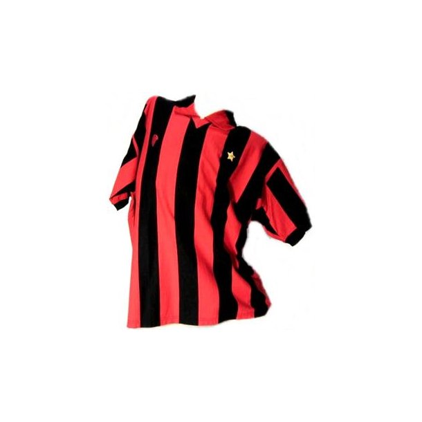 Milan spillertrje hjemmebane retro 1980'er korte rmer (1 tilbage) Str Small