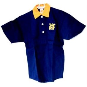 Leeds retro spillertrje ( skjorte ), 1956-57 / TOFFS