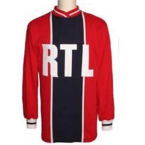 Paris SG spillertrje, hjemmebane retro lange rmer 1974 / TOFFS