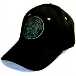 Celtic cap - sort med grnt klubemblem