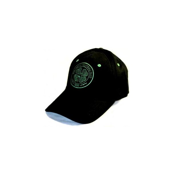 Celtic cap - sort med grnt klubemblem