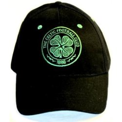 Celtic cap - sort med grnt klubemblem