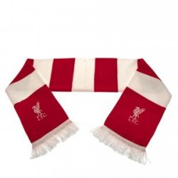 Liverpool halstrklde Retro version striber Hvid Liverbird 